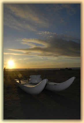 Landscapes of Tuscany Versilia at Sunset